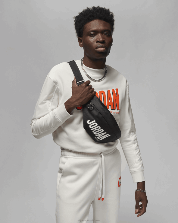 Black V26J4792 Jordan Mj Mvp Flight Crossbody Unisex