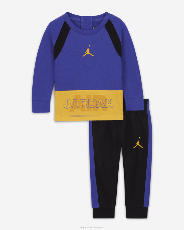 Black V26J41502 Jordan Baseline Raglan Crew Set Kids