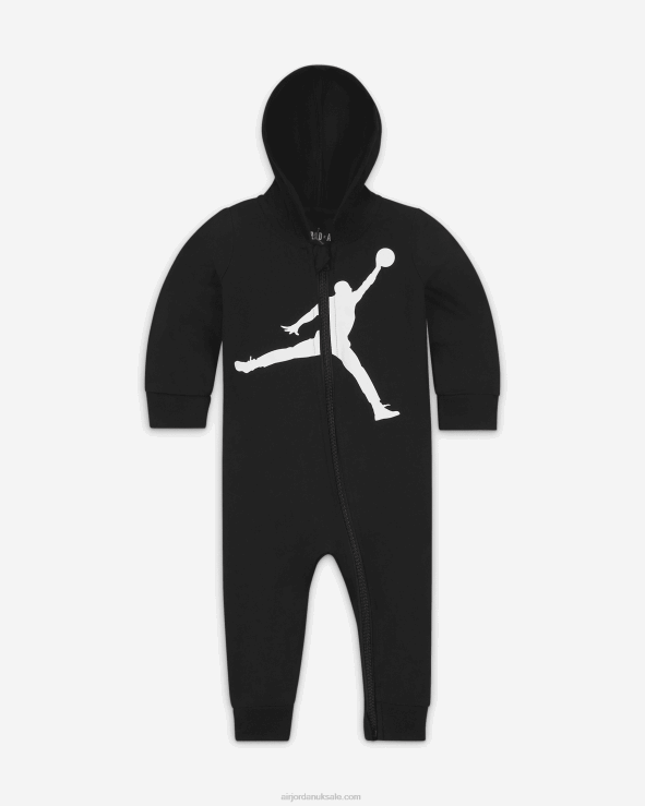 Black V26J4620 Jordan Jumpman Hooded Coverall Kids