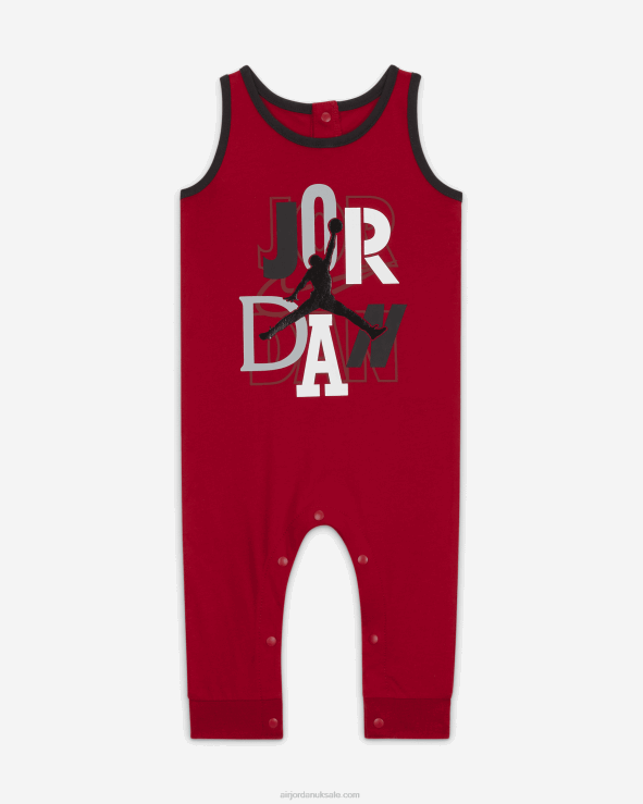 Gym Red V26J41390 Jordan Outside The Lines Long Romper Kids