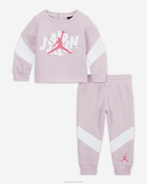 Pink Foam V26J41726 Jordan Air Cool Crew Set Kids