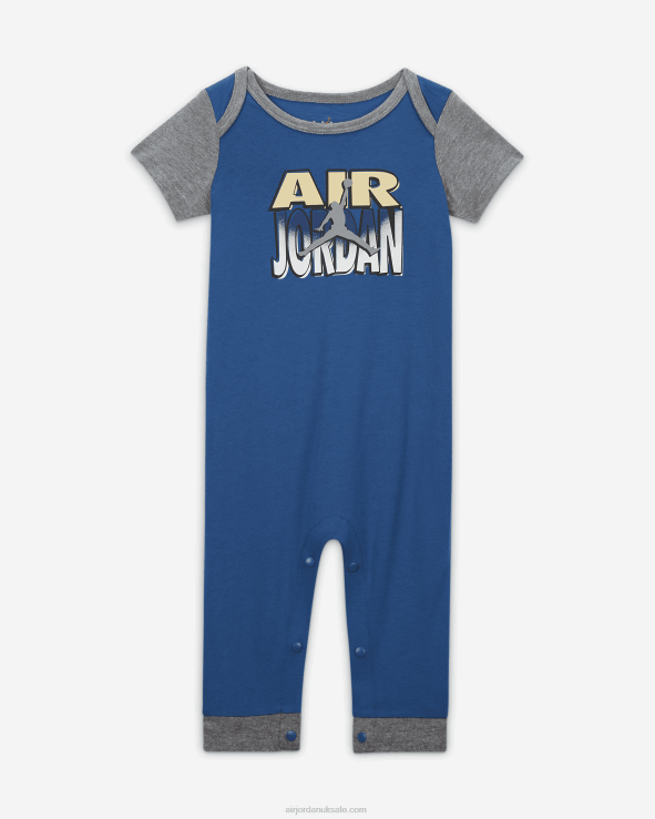 True Blue V26J41367 Jordan Jumpman Static Knit Romper Kids