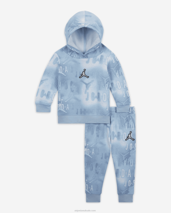 V26J41580 Jordan Essentials Printed Fleece Pullover Set Kids