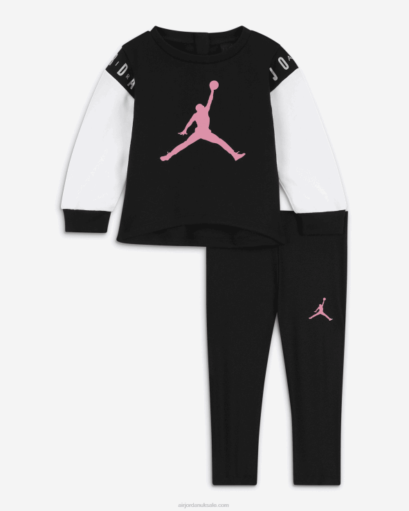 Black V26J41360 Jordan Holiday Shine Leggings Set Kids