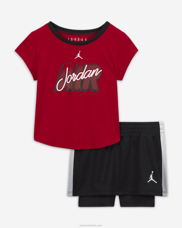 Black V26J41365 Jordan Air-Ress Skort Set Kids