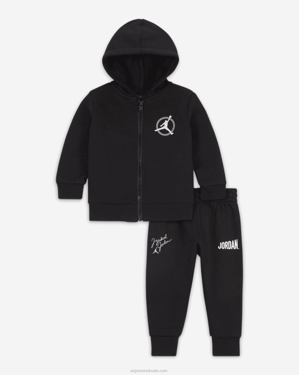 Black V26J4849 Jordan Flight Mvp Full-Zip Set Kids