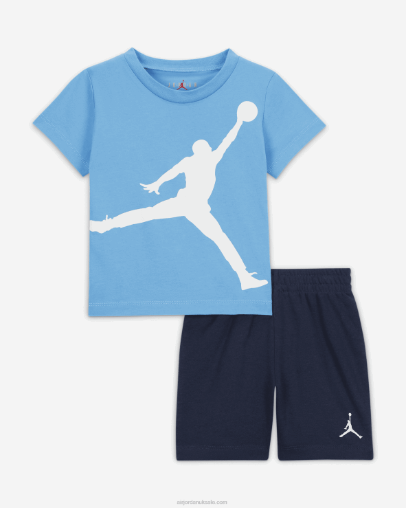 Midnight Navy V26J4755 Jordan Jumbo Jumpman Shorts Set Kids