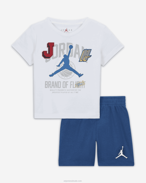 True Blue V26J41151 Jordan Gym 23 Shorts Set Kids