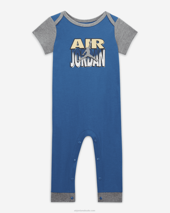 True Blue V26J4378 Jordan Jumpman Static Knit Romper Kids