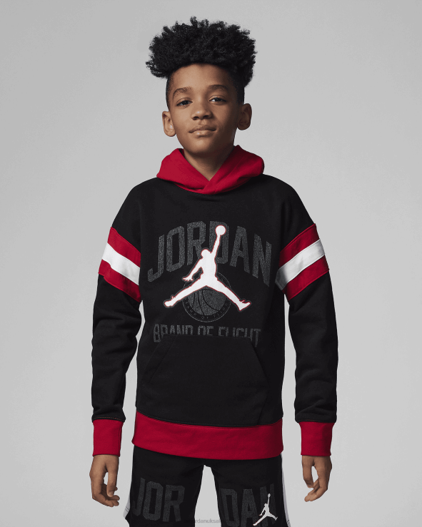 Black V26J41430 Jordan Gym 23 Pullover Hoodie Kids