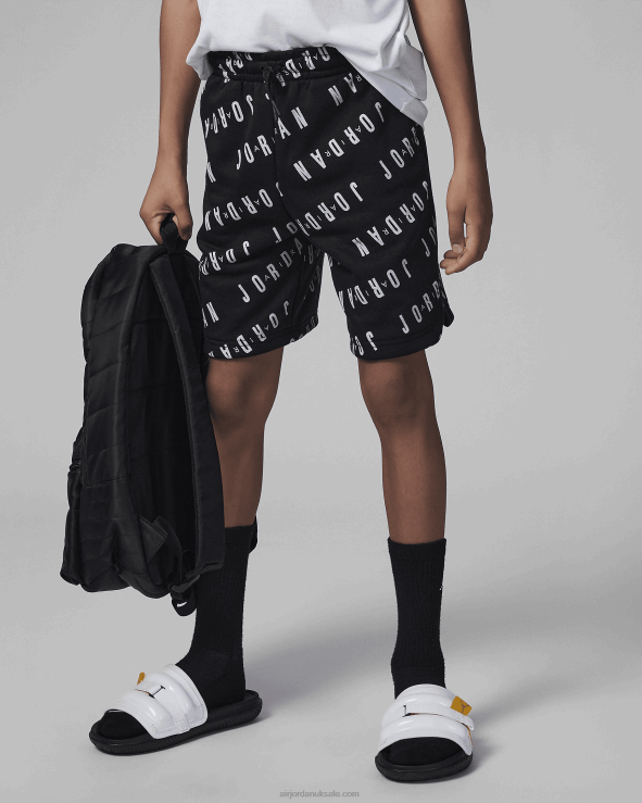 Black V26J41464 Jordan Jumpman Essentials Printed Shorts Kids