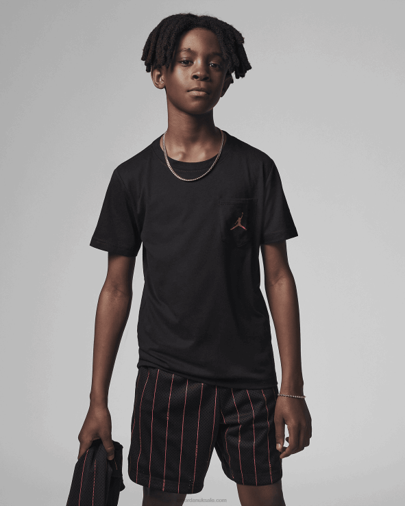 Black V26J41494 Jordan Core Pocket Tee Kids