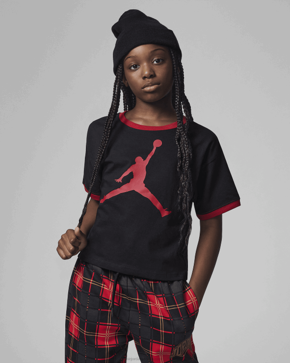 Black V26J4349 Jordan Essentials Ringer Tee Kids