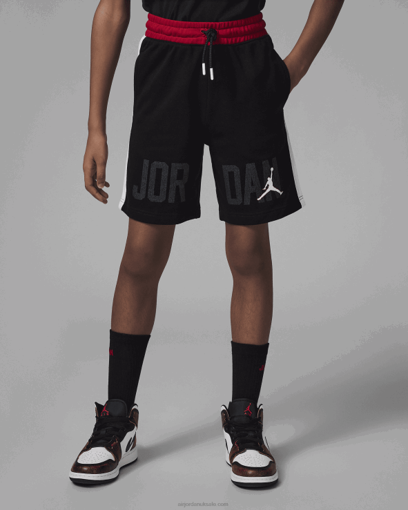 Black V26J4523 Jordan Gym 23 Blocked French Terry Shorts Kids