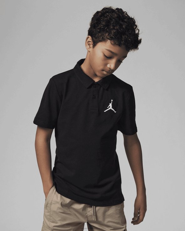 Black V26J4669 Jordan Jumpman Polo Kids