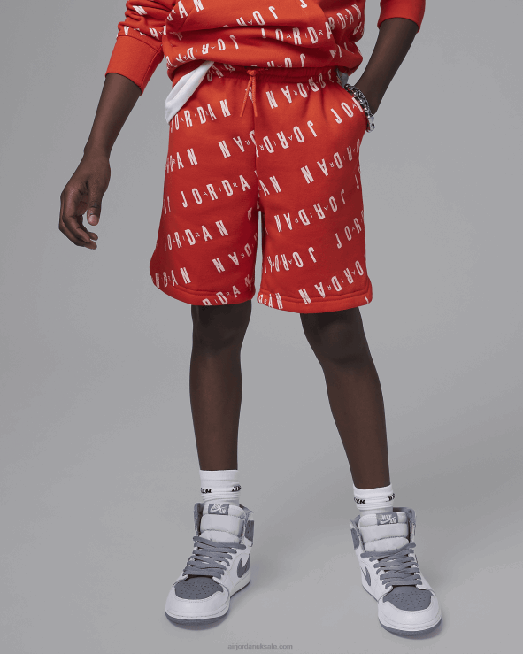 Team Orange V26J41463 Jordan Jumpman Essentials Printed Shorts Kids