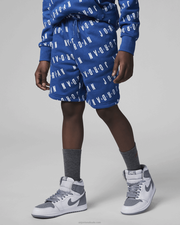 True Blue V26J41462 Jordan Jumpman Essentials Printed Shorts Kids