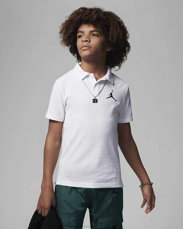 White V26J4671 Jordan Jumpman Polo Kids