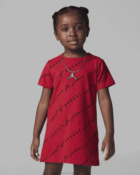 Gym Red V26J4326 Jordan Essentials Printed Dress Kids