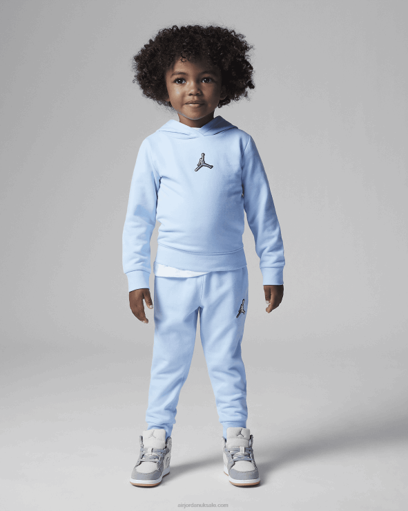 Ice Blue V26J41623 Jordan Essentials Shine Fleece Set Kids