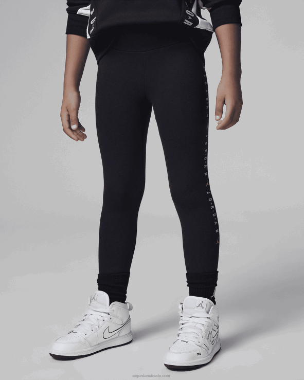 Black/Reflect Silver V26J41382 Jordan Holiday Shine Leggings Kids