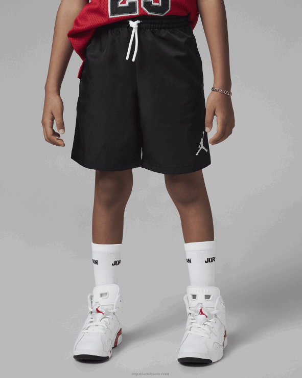 Black V26J4417 Jordan Jumpman Woven Play Shorts Kids