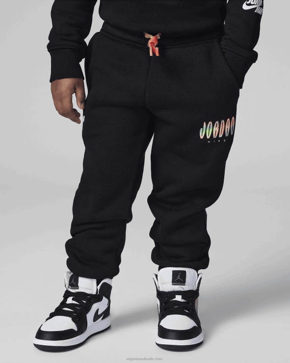 Black V26J4896 Jordan Mj Mvp Fleece Pants Kids