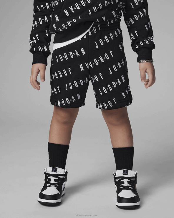 Black V26J4963 Jordan Jumpman Essentials Printed Shorts Kids