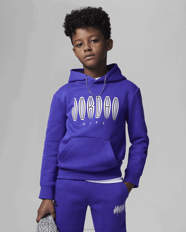 Dark Concord V26J41437 Jordan Mj Mvp Fleece Pullover Hoodie Kids