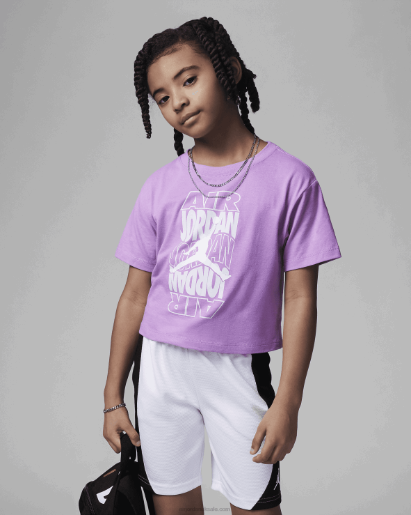 Rush Fuchsia V26J41248 Jordan New Wave Tee Kids