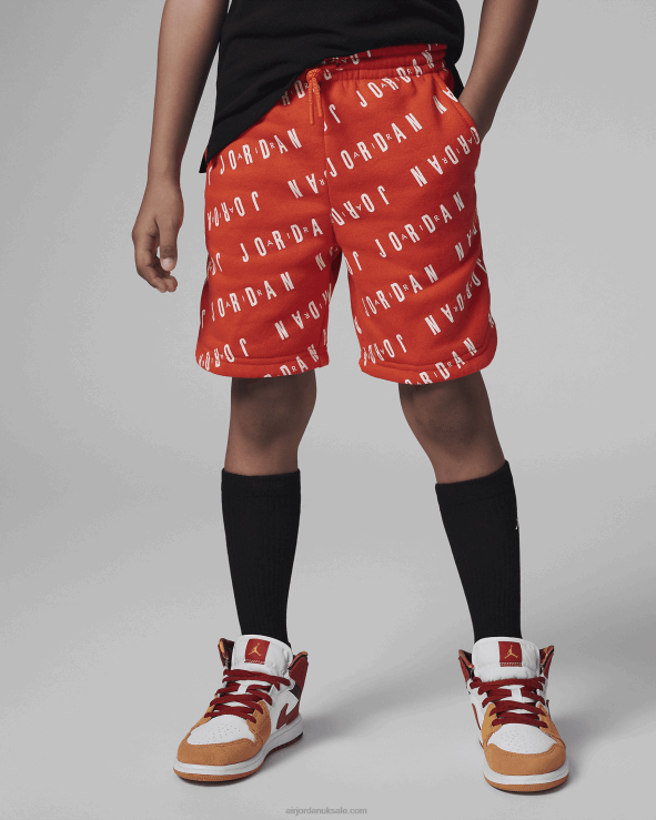 Team Orange V26J4962 Jordan Jumpman Essentials Printed Shorts Kids