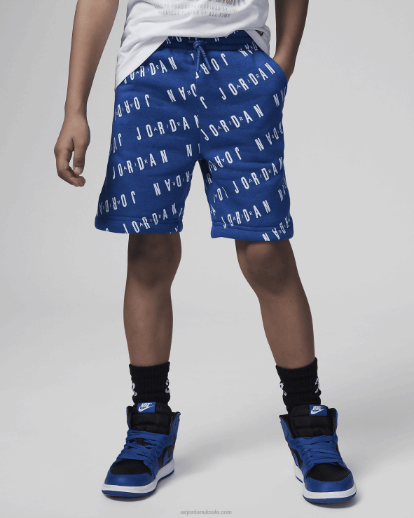 True Blue V26J4961 Jordan Jumpman Essentials Printed Shorts Kids