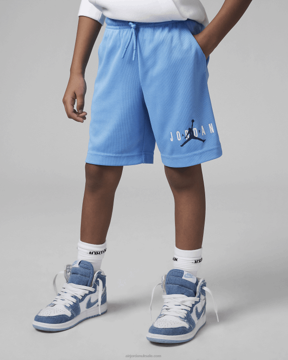 University Blue V26J4773 Jordan Essentials Graphic Mesh Shorts Kids