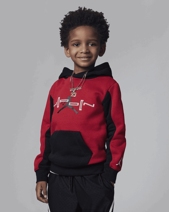 V26J4687 Air Jordan 11 Varsity Pullover Hoodie Kids