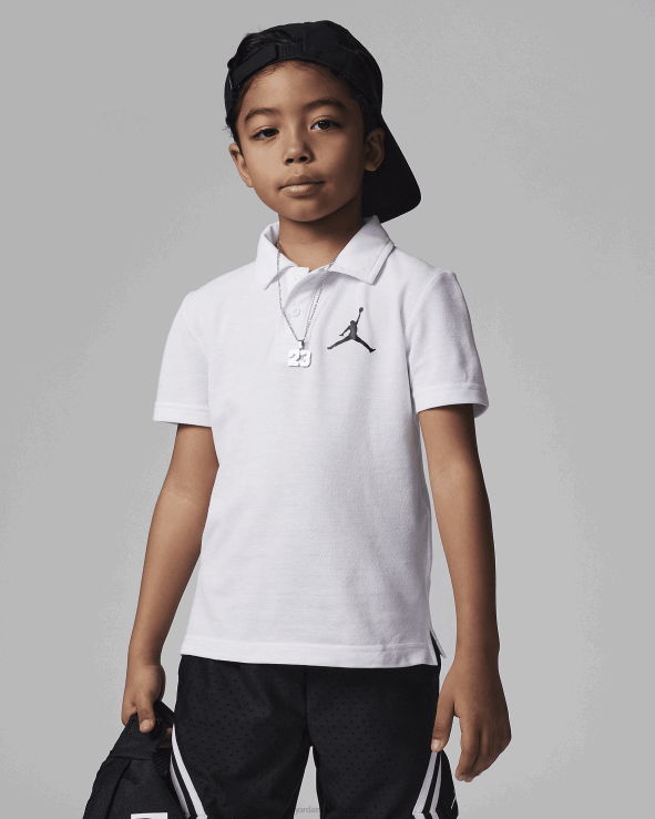 White V26J41042 Jordan Jumpman Polo Kids