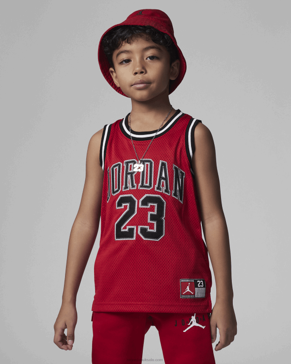 White V26J41309 Jordan 23 Jersey Kids