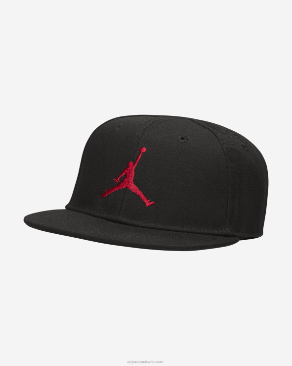 Black/Gym Red V26J4854 Jordan Jumpman Snapback Kids