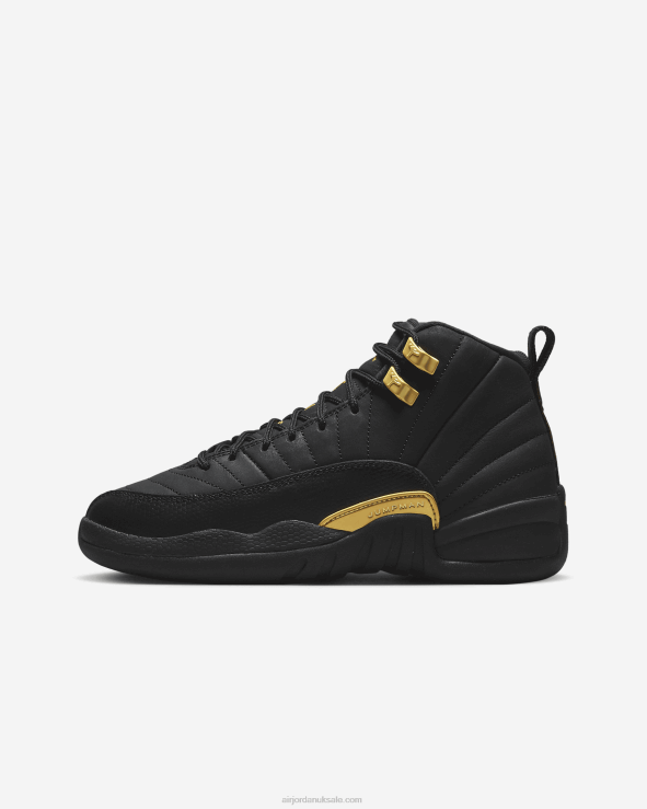 Black/Taxi V26J41738 Air Jordan 12 Retro Kids