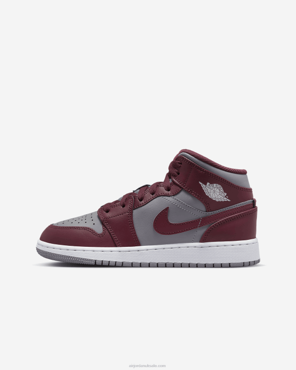 Cherrywood Red/Cement Grey/White V26J4269 Air Jordan 1 Mid Kids