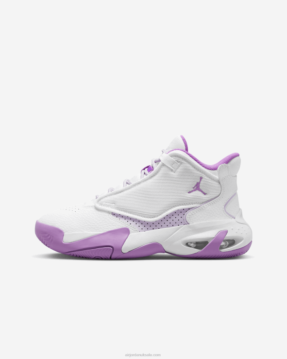 White/Barely Grape/Rush Fuchsia V26J41073 Jordan Max Aura 4 Kids