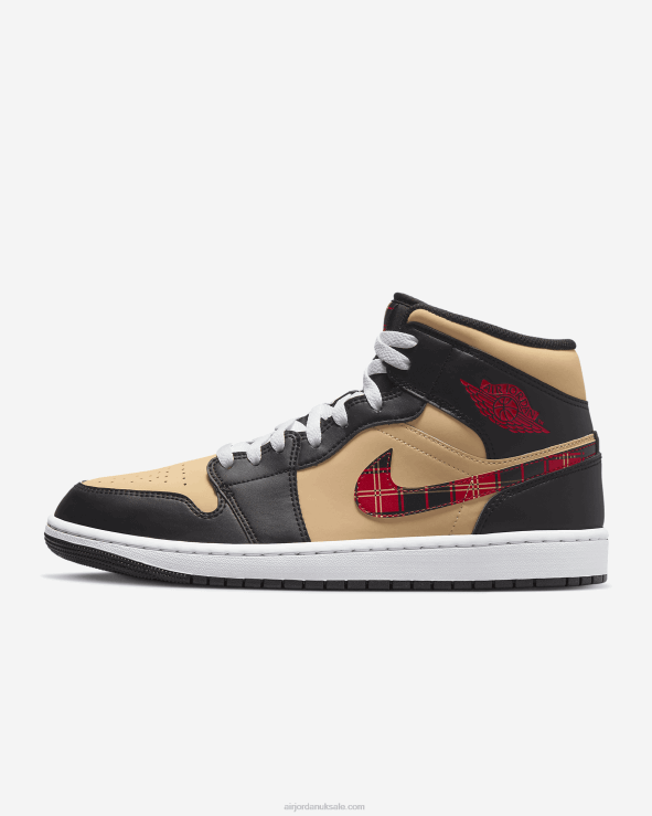 Black/Sesame/Fire Red/Multi-Color V26J4188 Air Jordan 1 Mid Se Men