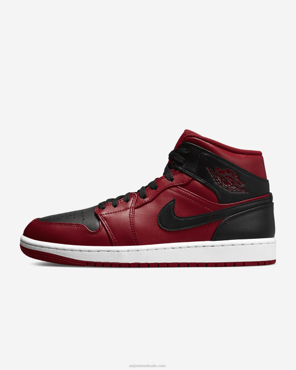 Gym Red/White/Black V26J4207 Air Jordan 1 Mid Men