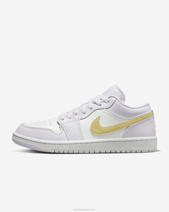 Barely Grape/White/Lemon Wash V26J492 Air Jordan 1 Low Women