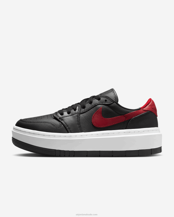 Black/White/Gym Red V26J491 Air Jordan 1 Elevate Low Women