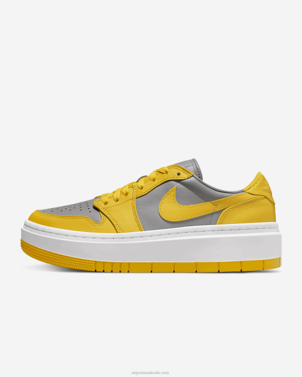 Cement Grey/White/Varsity Maize V26J488 Air Jordan 1 Elevate Low Women